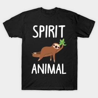 Sloth Is My Spirit Animal. Funny Sloth Shirt. T-Shirt